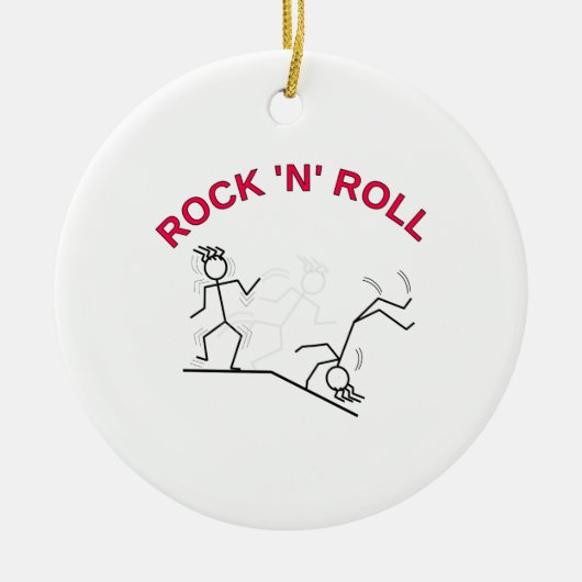 Rock 'N' Roll Keramisch Ornament (Voorkant)