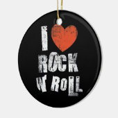 Rock N' Roll Keramisch Ornament (Links)