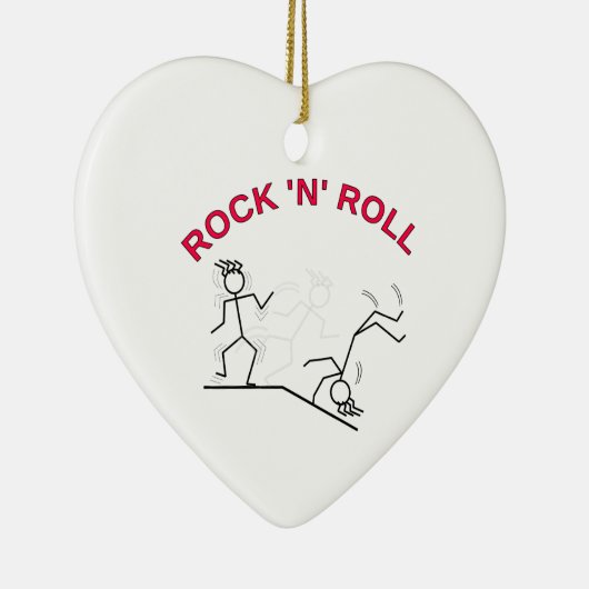 Rock 'N' Roll Keramisch Ornament (Rechts)