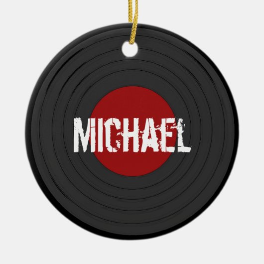 Rock N Roll Keramisch Ornament (Voorkant)