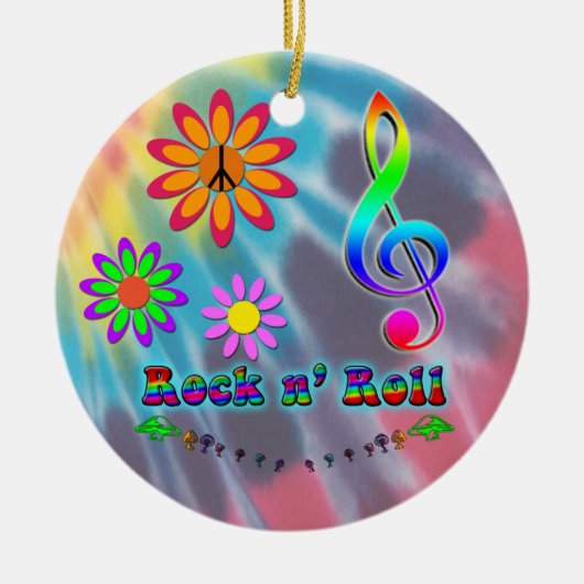 Rock n' Roll Keramisch Ornament (Voorkant)