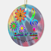 Rock n' Roll Keramisch Ornament (Links)