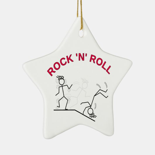 Rock 'N' Roll Keramisch Ornament (Rechts)