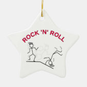 Rock 'N' Roll Keramisch Ornament (Voorkant)