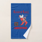 Rock-N-Roll Kerstmis Handdoek (Handdoek)