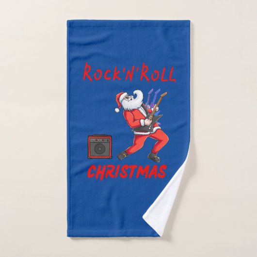 Rock-N-Roll Kerstmis Handdoek (Handdoek)