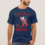 Rock-N-Roll Kerstmis T-shirt (Voorkant)