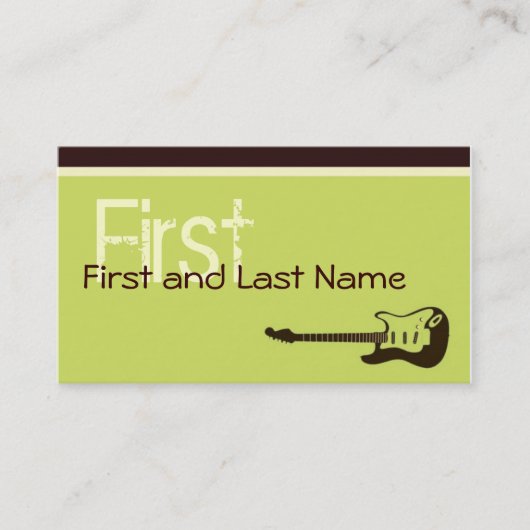 Rock n Roll Kind Calling Card Contactkaartje (Voorkant)