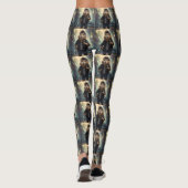 "Rock 'n' Roll Knaagdier: De Mohawk Capybara Rocks Leggings (Achterkant)