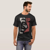 Rock N Roll Lips & Tongue Art T-shirt (Voorkant volledig)