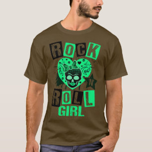 Rock n Roll Meisje Muziek Dansend Concert Festival T-shirt