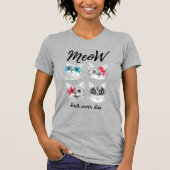 Rock n Roll Meow Cats Rock T-shirt (Voorkant)