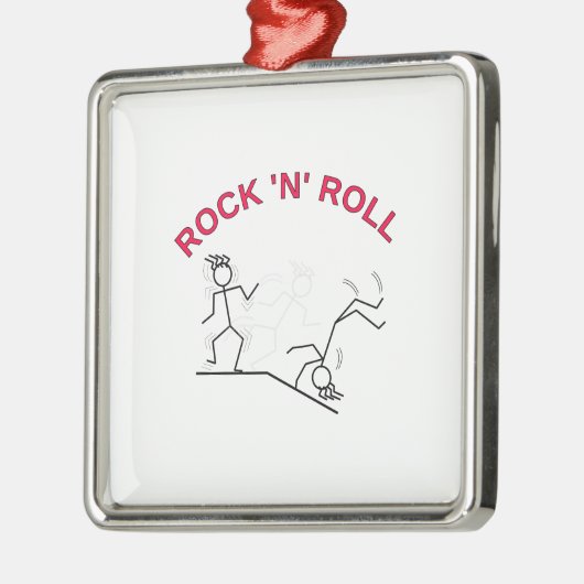 Rock 'N' Roll Metalen Ornament (Links)