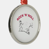 Rock 'N' Roll Metalen Ornament (Rechts)