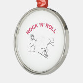 Rock 'N' Roll Metalen Ornament (Links)