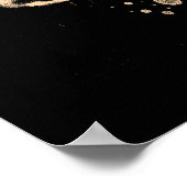 Rock-n-Roll-microfoon - rood Poster (Hoek)