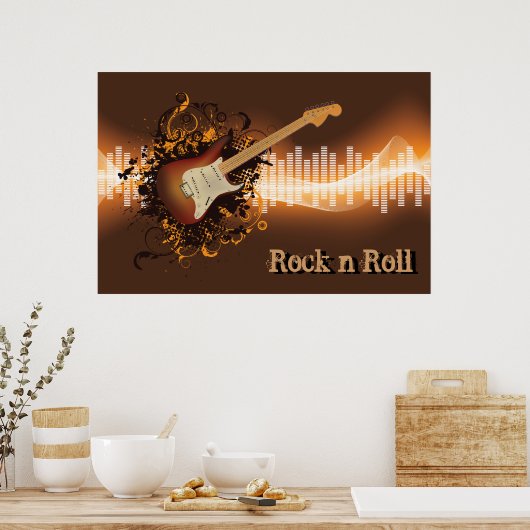Rock N Roll - Music Poster (Keuken)