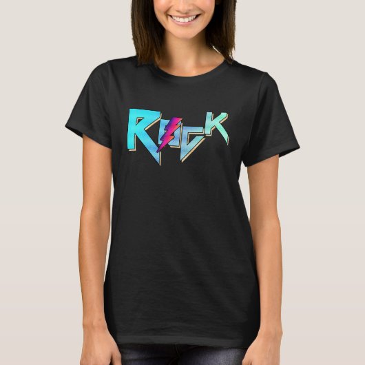 Rock N Roll Music Retro  80s 90s Costume M T-shirt (Voorkant)