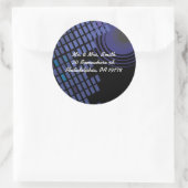 Rock n Roll Musical Bar Bat Mitzvah Reageer sticke Ronde Sticker (Tas)