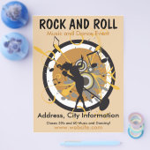 Rock-'n-roll-muziek Flyer (Enkel)