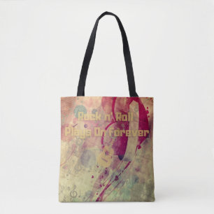 Rock N Roll Muziek Voor eeuwig Liefde Klassieke Le Tote Bag