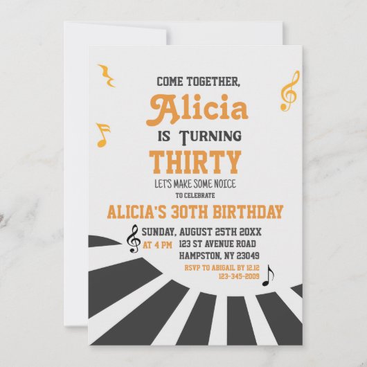 Rock-'n-roll-muziek voor volwassenen kaart (Voorkant)