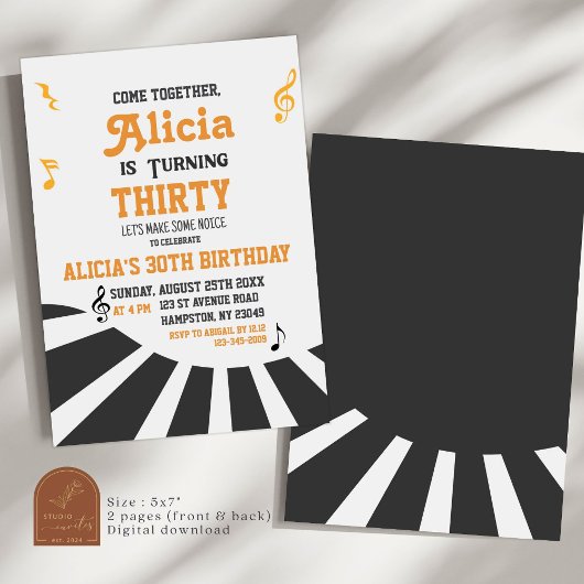 Rock-'n-roll-muziek voor volwassenen kaart