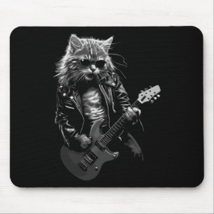 Rock-'n-roll muziekfestival Cat Rock Guit Muismat