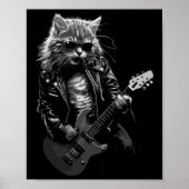 Rock-'n-roll muziekfestival Cat Rock Guit Poster (Voorkant)
