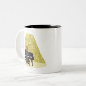 Rock N Roll Nerd Tweekleurige Koffiemok (Voorkant links)