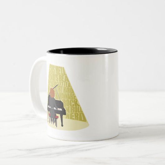 Rock N Roll Nerd Tweekleurige Koffiemok (Voorkant links)