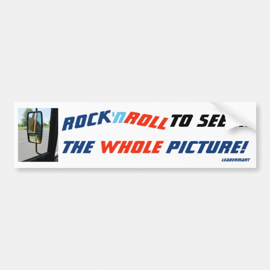 Rock-N-Roll... om het hele Afbeelding te zien. Bus Bumpersticker (Voorkant)