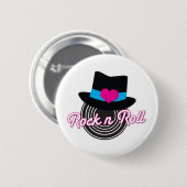 Rock n Roll pet Ronde Button 5,7 Cm (Voorkant /achterkant)