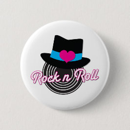 Rock n Roll pet Ronde Button 5,7 Cm