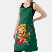 **Rock ’n’ Roll Pizza – Funny Guitar-Playing Slice Schort (Insitu)