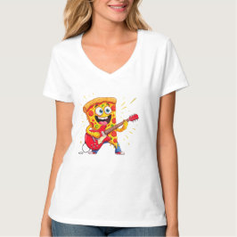 **Rock ’n’ Roll Pizza – Grappige Gitaarspelende Pi T-shirt