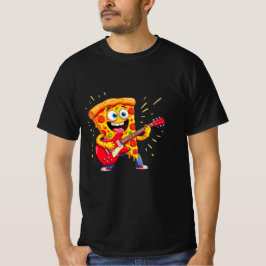 **Rock ’n’ Roll Pizza – Grappige Gitarist Punt Piz T-shirt