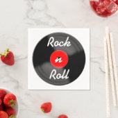 Rock-'n-roll-plaat Napkins Servetten (Insitu)