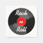 Rock-'n-roll-plaat Napkins Servetten (Voorkant)