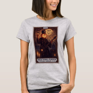 Rock 'N Roll Pompoen Tarotkaart Dames T-Shirt