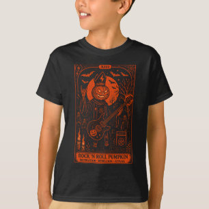 Rock 'N Roll Pompoen Tarotkaart Jongeren T-shirt