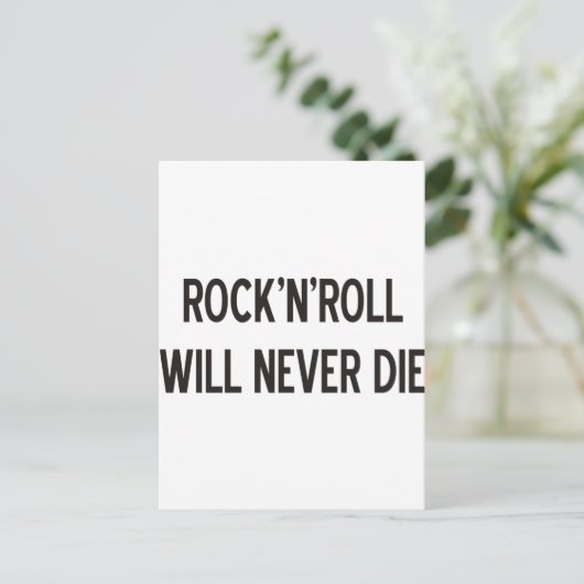 Rock 'n' Roll Products & Design! Briefkaart (Staand voorkant)