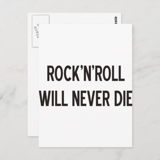 Rock 'n' Roll Products & Design! Briefkaart (Voorkant / Achterkant)