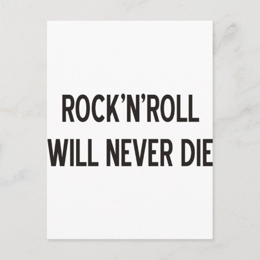 Rock 'n' Roll Products & Design! Briefkaart (Voorkant)