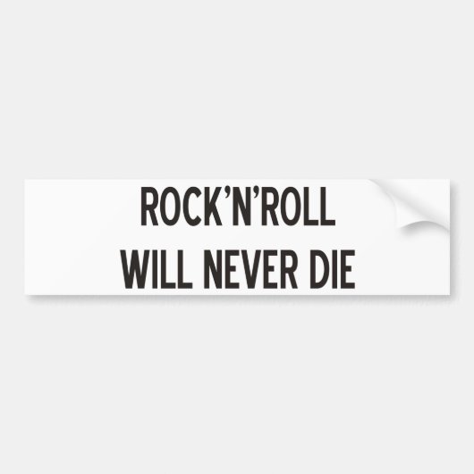 Rock 'n' Roll Products & Design! Bumpersticker (Voorkant)