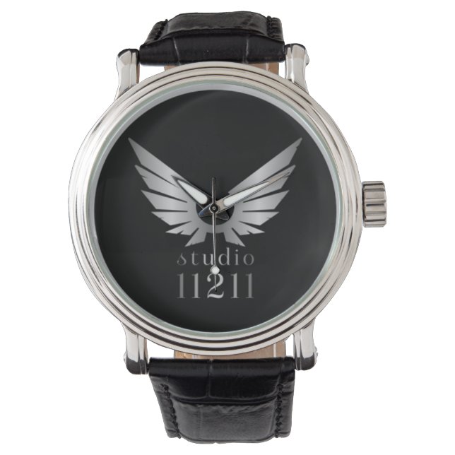 Rock N Roll Promo Music Studio plaats uw logo Horloge (Voorkant)