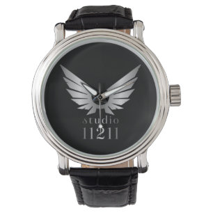 Rock N Roll Promo Music Studio voegt uw logo in Horloge