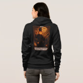 Rock 'n Roll Pumpkin Tarot Kaart Unisex Hoodie (Achterkant volledig)