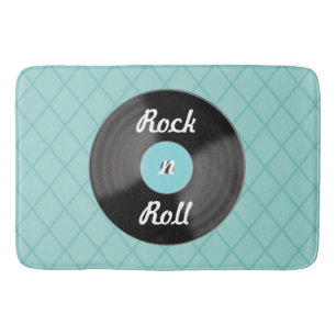 Rock n Roll Record Bad Mat Rug