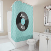 Rock n Roll Record douchegordijn (In situ)